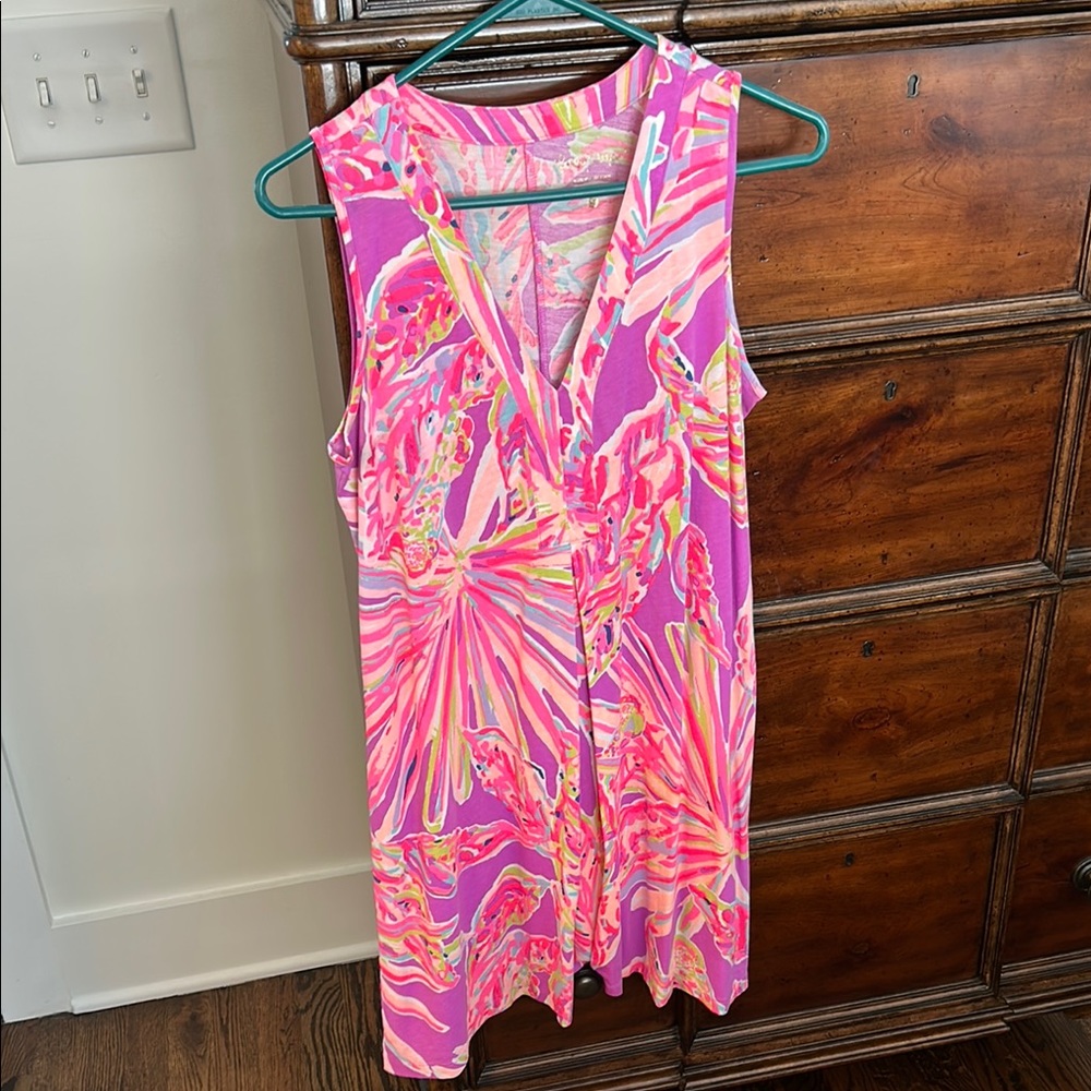 Lilly Pulitzer Vibrant Pink Sleeveless Dress